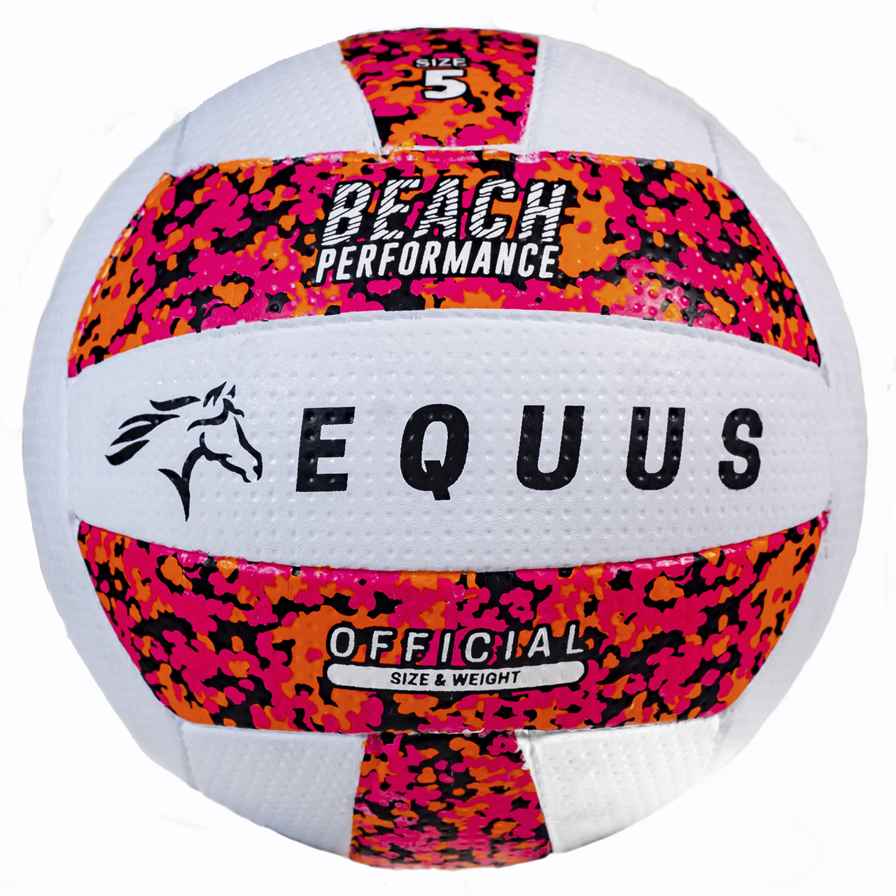 Equus Beach Volleyball Ball No. 5 White/Pink