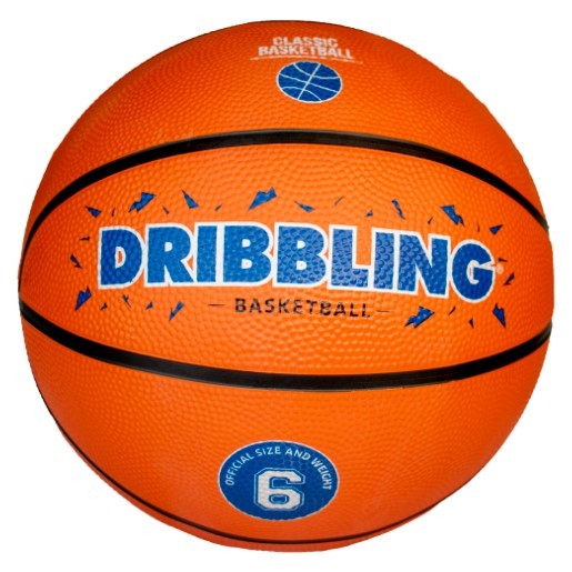 BALÓN BASQUETBOL GOMA NARANJA N°6