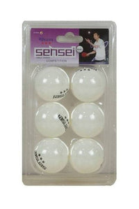 Thumbnail for Sensei 3-Star White Ping Pong Ball Set, 6 units