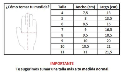 GUANTE ARQUERO DIAMOND AD N°8