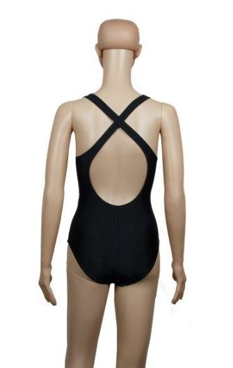 TRAJE DE BAÑO DAMA 1 PIEZA NEGRO/AQUA T/M