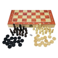 Thumbnail for 3 in 1 Eco Wooden Chess Set