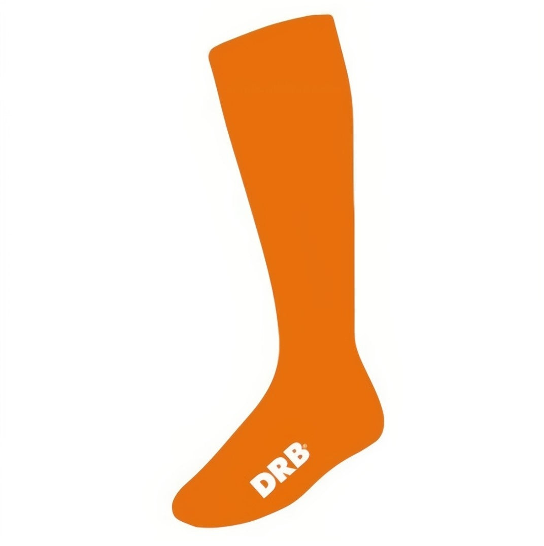 Plain orange adult football socks