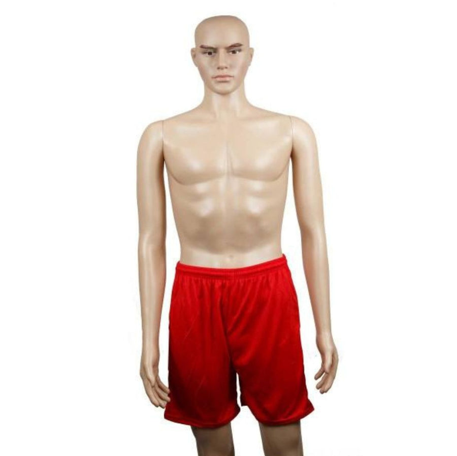 Plain red soccer shorts t/s