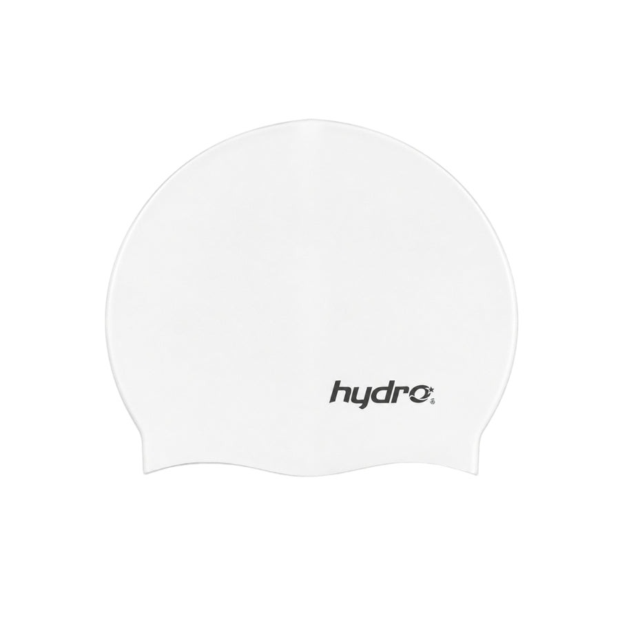 Gorra Natación Hydro Silicona Adulto Blanco