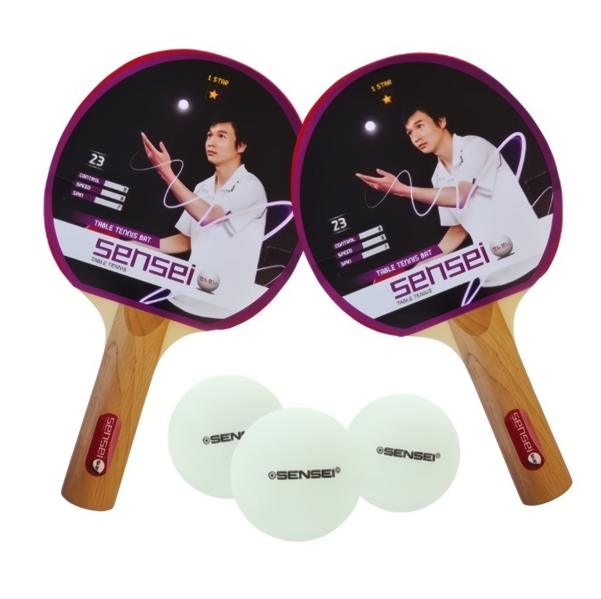 Set Ping Pong Sensei 1 Estrella