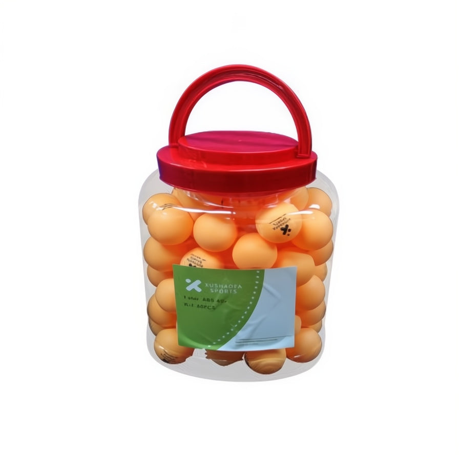 Tarro Pelota Ping Pong Xushaofa 1 Estrella Naranja 60Und